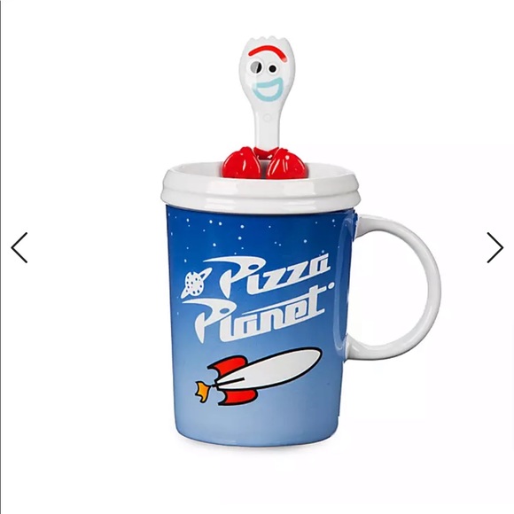 Disney Other - Disney Pizza Planet Mug and Forky Spoon Set